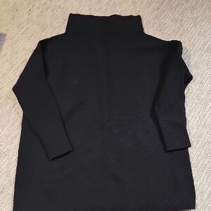 Free People Black Mock Turtleneck Sweater